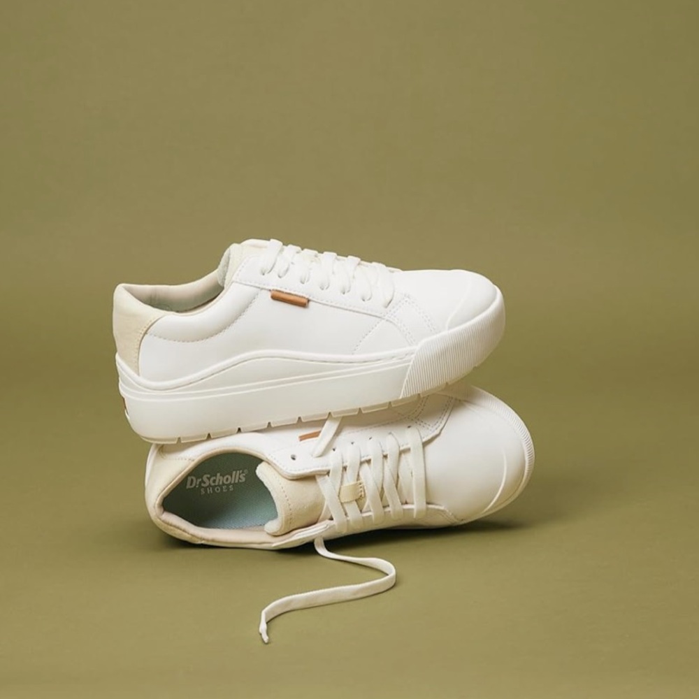 Dr Scholls Time Off White Sneaker - Picture 2 of 12